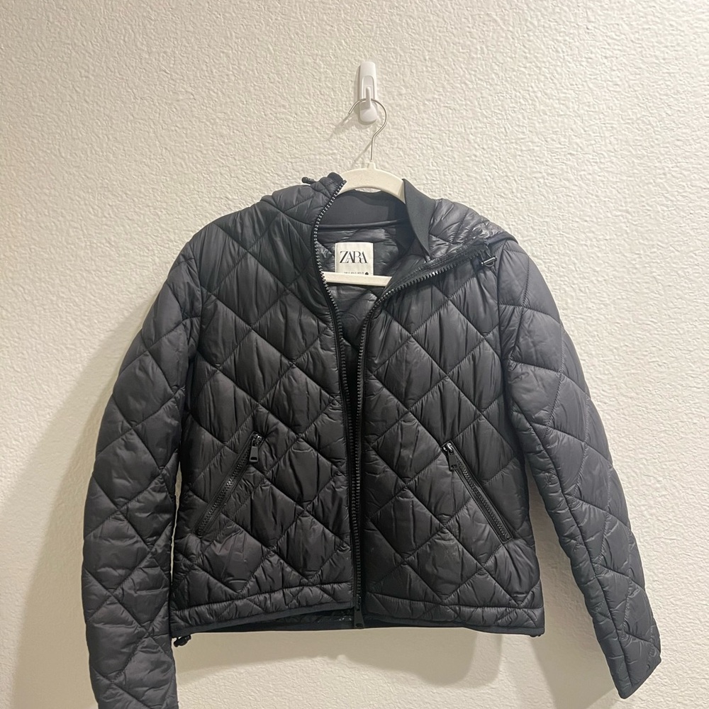 Zara Black Quilted Jacket
